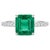 Natural Emerald 2.19cts & Diamond 0.13cts Ring in 18k Gold For Sale - Image 4 of 8