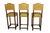 Vintage Suede Barstools With Nail Head Detail - Set of 3 For Sale In Miami - Image 6 of 9