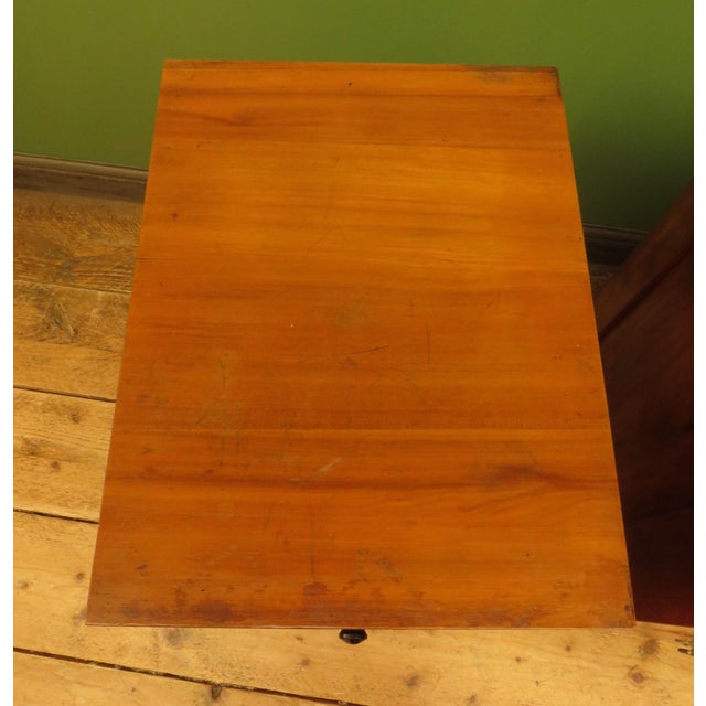 English Stencilled Chest of Drawers and Bedside Chest, 1890s, Set of 2 For Sale - Image 4 of 18