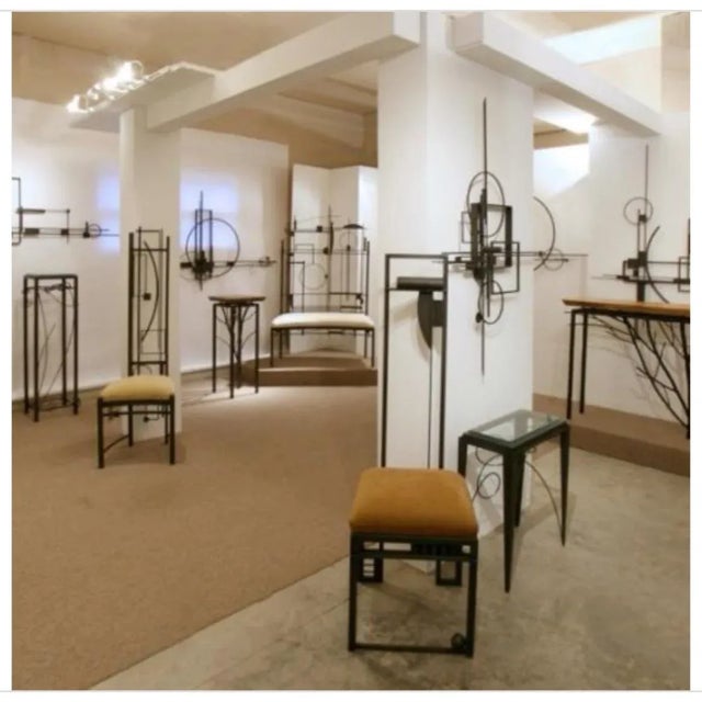 Modern "Clinton" by Randall Henry by R. Henry, Inc. Wrought Iron Wall Sculpture For Sale - Image 3 of 5