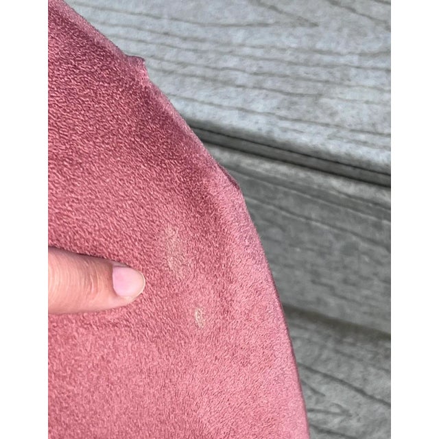 Bernhardt Postmodern Pink Waterfall Stools by Bernhardt in the Style of Karl Springer - a Pair For Sale - Image 4 of 6