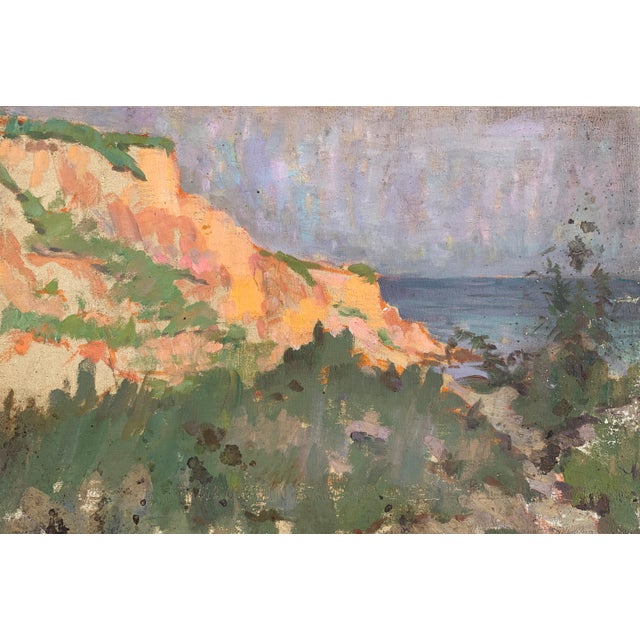 Original Seascape Oil Painting, Ukrainian Artist, 1960s 28-43 For Sale