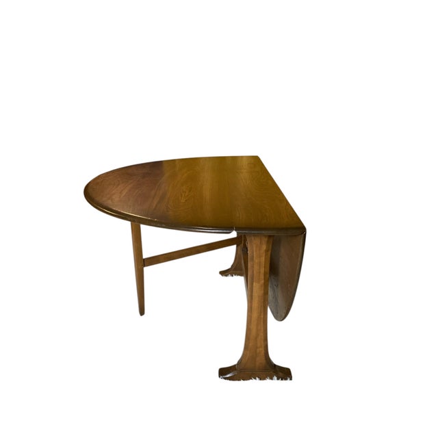 Windsor Gate Legged or Drop Leaf Dining Table from Ercol, 1950s For Sale - Image 6 of 12