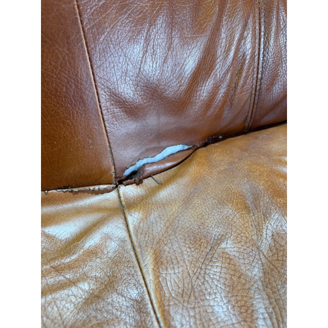 European Leather & Oak Sofa Set For Sale - Image 18 of 18