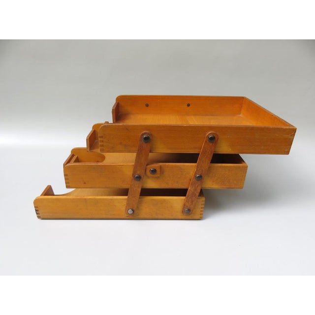 1940s Vintage Bauhaus Desk Storage Rack, 1930s For Sale - Image 5 of 17