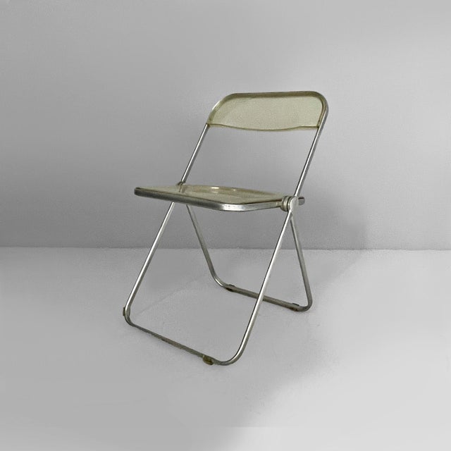 Italian modern Plia chairs by Giancarlo Piretti for Anonima Castelli, 1970s Set of four folding chairs model Plia with a...