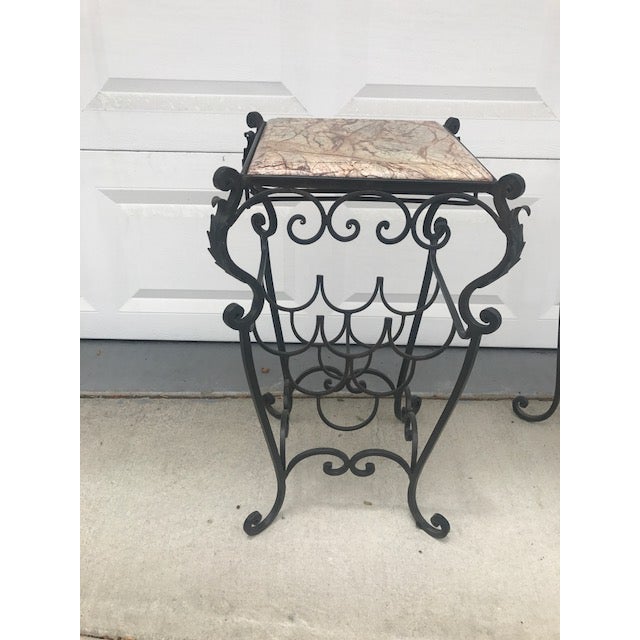 Tuscan Tuscan Wrought Iron Wine Table For Sale - Image 3 of 12