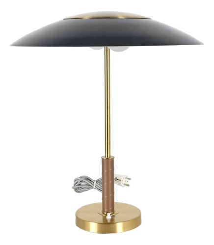 Vintage Boréns Table Lamp in Brass and Sheet Metal, 1960s