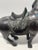 Metal Vintage Chinese Bronze Tang Style War Horse Sculpture Statue With Patina For Sale - Image 7 of 10