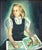Figurative Young Girl With Horse Illustrations Original Oil on Linen by John Turner 1941 For Sale - Image 3 of 7
