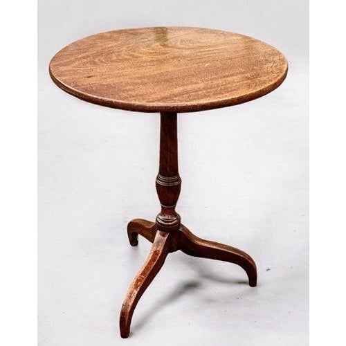 Georgian Mahogany Tilt-Top Wine Table For Sale - Image 11 of 11