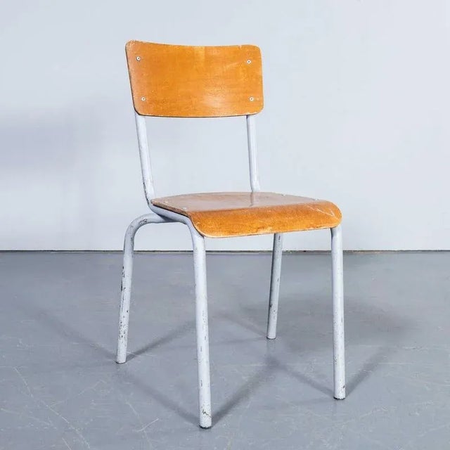 Wood Large Stacking Dining Chair, 1950s For Sale - Image 7 of 13