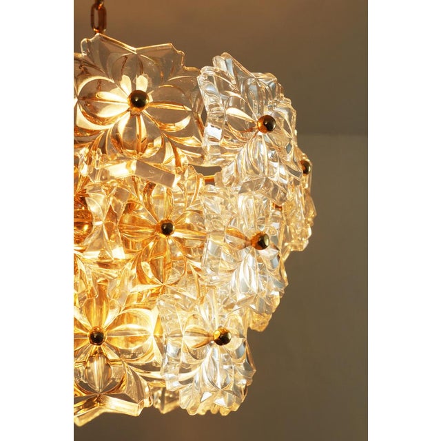 Crystal Glass Chandelier from Hillebrand Lighting, 1960s For Sale - Image 6 of 9