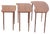 Danish Asymmetrical Teak Nesting Tables, 1960s, Set of 3 For Sale