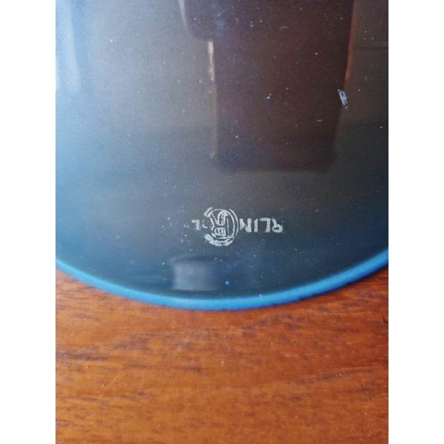 Bauhaus Pendant Light in White Opaline and Blue Satin Glass, 1920s For Sale - Image 14 of 18