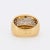 Gold and Diamond Bangle Ring, Size 7.5 For Sale - Image 4 of 6