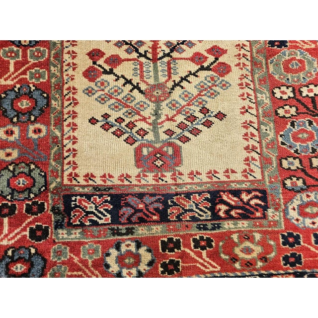 Antique Turkish Prayer Village Rug, Hand-Knotted Tree of Life Design, 3' x 5' For Sale - Image 12 of 14
