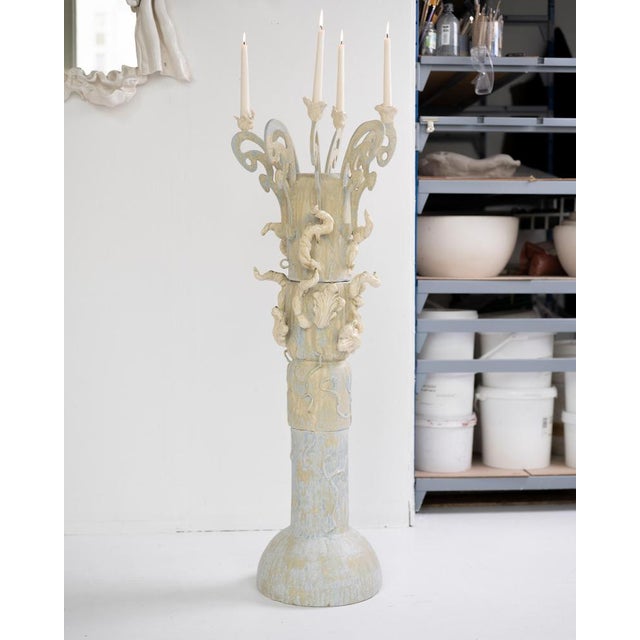 Lumen In Umbra Floor Candelabra by Lucile Gracile Dimensions: Ø 41 x H 125 Materials: Glazed ceramic. Born in 1988, lives...