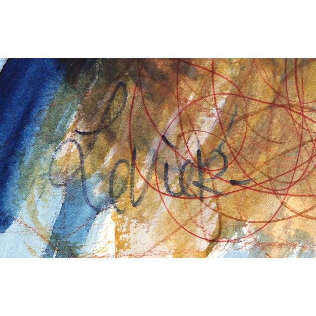 Artist: Charles Levier, French (1920 - 2003) Title: Reclining Woman and Flowers Year: circa 1970 Medium: Watercolor on...