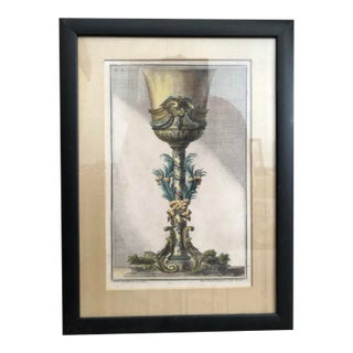 Antique Royal Cup Ioan Giardini Maxi Joseph Limpach Etching, Framed For Sale