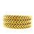 Metal Vintage Italian 18k Gold Three-Row Chevron Bracelet, Circa 1970 For Sale - Image 7 of 10