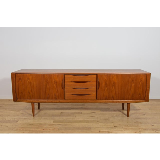 Mid-Century Modern Large Mid-Century Teak Tambour Door Sideboard, Denmark, 1960s For Sale - Image 3 of 18