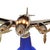 Blue 1939 New York World's Fair Dc-3 Deco Airplane Lamp W/ Propellers by Rick Ramírez For Sale - Image 8 of 10