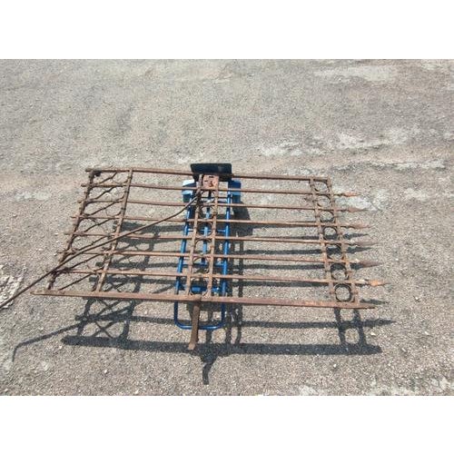 Art Nouveau Wrought Iron Gate For Sale - Image 4 of 9