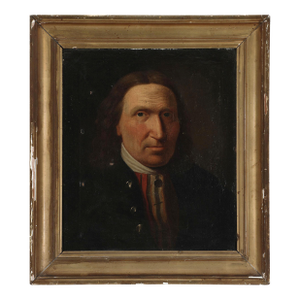 Antique Original Gentleman Oil Painting: 19th Century Portrait