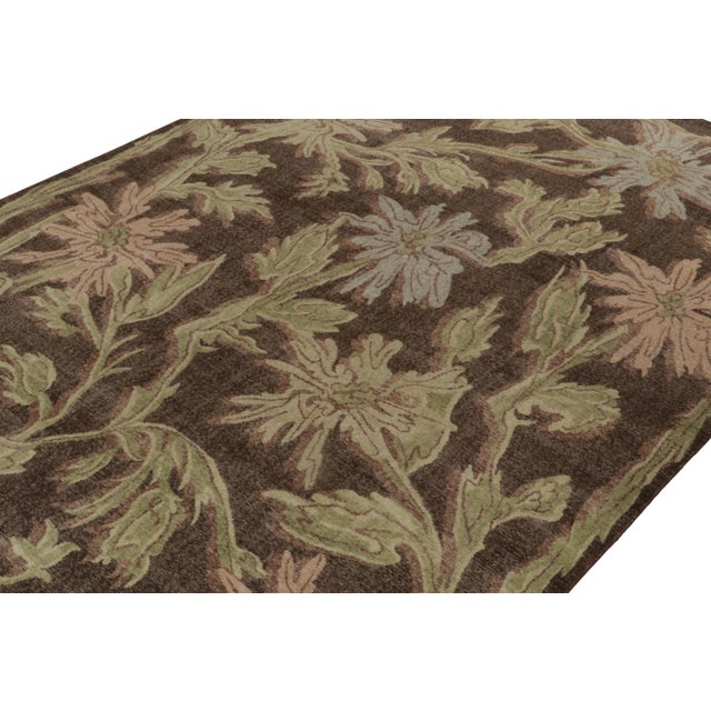 Rug & Kilim Rug & Kilim’s Oversized Deco Flower Rug, 14x20 For Sale - Image 4 of 8
