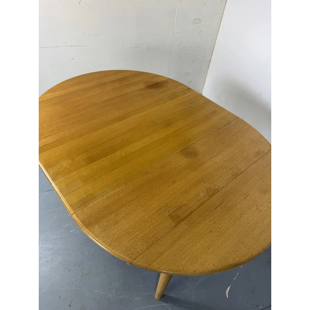Mid-Century Danish Round Extendable Dining Table in Oak by Kurt Østervig for Brødere Andersen, 1960s For Sale - Image 15 of 17