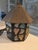 1950s 1950s English Arts & Crafts Glass, Lead & Hammered Sheet Metal Porch Lantern by Peter Marsh For Sale - Image 5 of 5