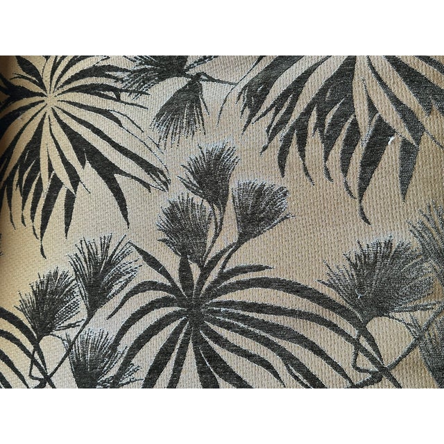 Donghia Upholstered Lounge Chair – Tropical Patterned Exterior & Solid Interior For Sale - Image 10 of 10