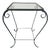 Vintage Wrought Iron and Glass Side Table, 1960s For Sale
