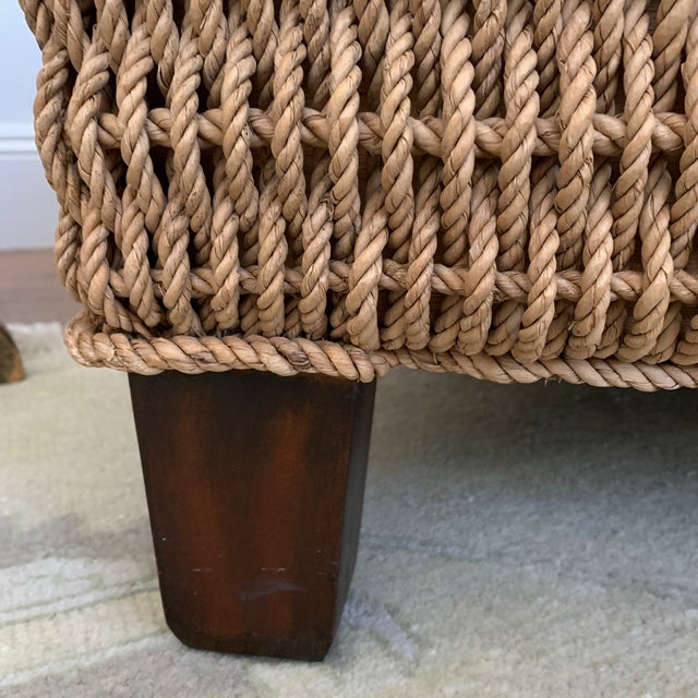 Brown Ralph Lauren Rope Rattan Chairs For Sale - Image 8 of 13