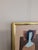 Paint Mid-Century Modern 'Woman With a Red Flower' Vintage Figurative Oil Painting by Swedish Artist Fabian Lundqvist (1913-1989), Framed For Sale - Image 7 of 10
