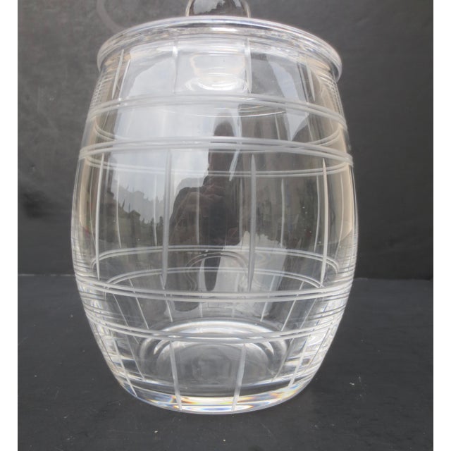 Mid 20th Century Crystal Cookie Jar by Stuart England For Sale In New York - Image 6 of 8