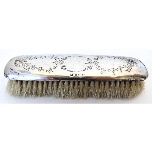 Silver Art Nouveau (7) Piece Sterling Silver Vanity "Necessaire" Ensemble Circa 1894 For Sale - Image 8 of 18