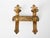 1960s Mid-Century Modern Spanish Brutalist Gilt Iron Wall Sconce, Pierced Torch Candle Light For Sale - Image 4 of 8