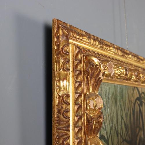 Moses Entrusted to the Waters of the Nile, Oil on Canvas, Framed For Sale - Image 9 of 11