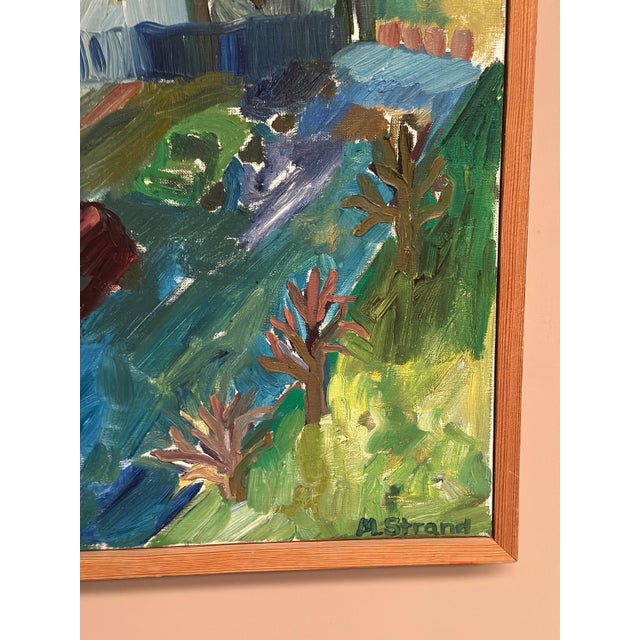 Margareta Strand, Cityscape, 1960s, Oil on Canvas For Sale - Image 9 of 18