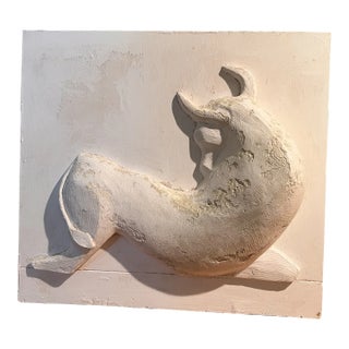 1980s Relief Sculpture ‘Bull’ by Tony Trezza For Sale