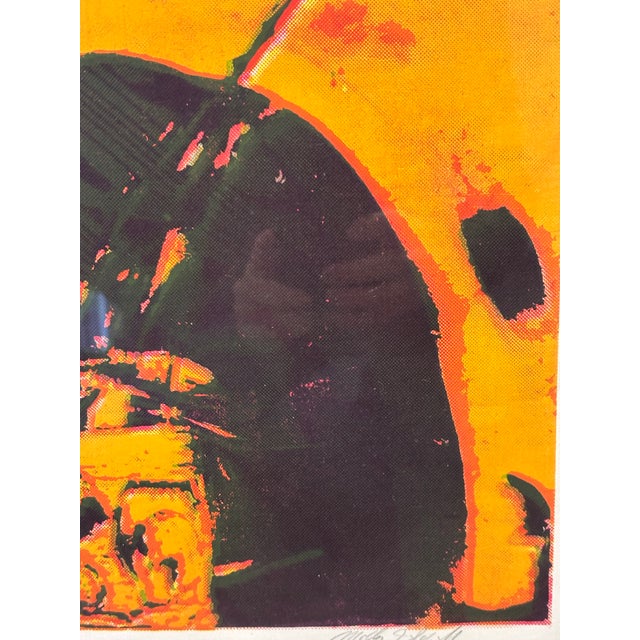 Vintage Serigraph Print of Mannequin Head in Artist's Studio by Molly Schiff For Sale - Image 4 of 4