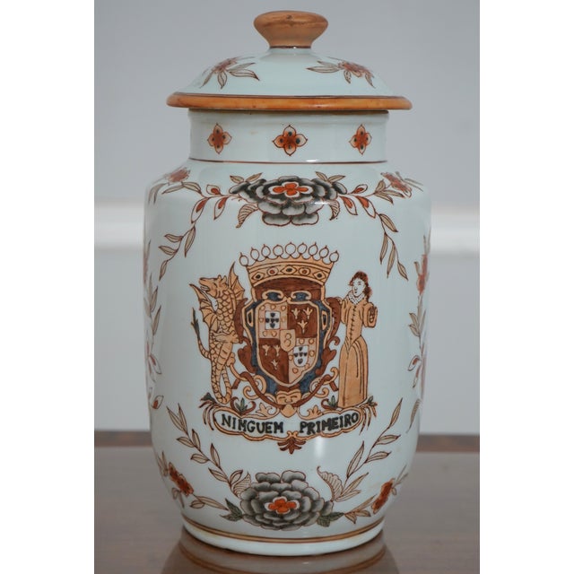 Age: Approx: 40 Years Old Details: ‘Ninguem Primeiro’ Nobody First Fine Carved Details Hand Painted Floral & Dragon...