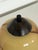Black Art Deco Scandinavian Table Lamp with Amber Glass Shade For Sale - Image 8 of 14