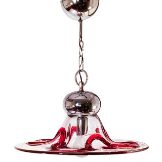 Italian Postmodern Murano Glass Pendant Lamp from Seguso Vetri d'Arte, 1980s For Sale