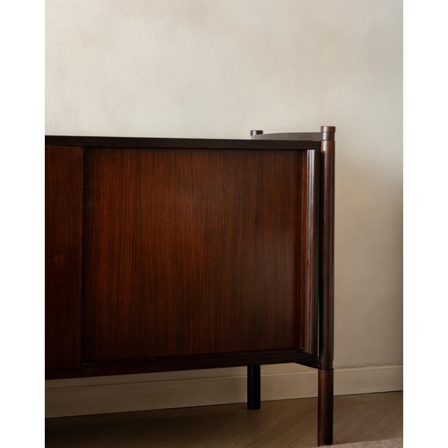 Rosewood Archimede Sideboard by Hirozi Fukuoh for Gavina, 1960s For Sale - Image 17 of 18