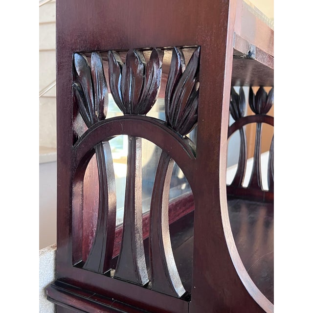 Late 19th Century Late 19th Century French Art Nouveau Walnut Cabinet For Sale - Image 5 of 18