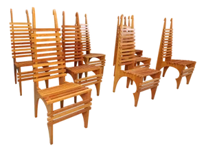 Vintage Calcar Dining Chairs by Benoit Lange, 1990s, Set of 8