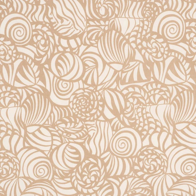 Abstract Sample - Schumacher Seashells Fabric in Sand For Sale - Image 3 of 4
